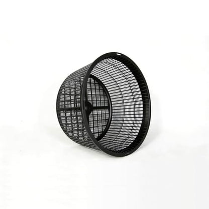 8.5-Inch Round Aquatic Plant Baskets, Black, 6 Pack