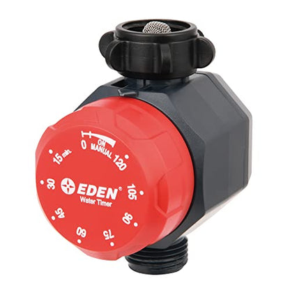 Eden 25118 1-Zone Mechanical Watering Timer, Red, Grey - style: 1-Zone