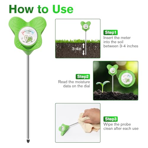 UNIWA Soil Moisture Meter, Plant Meter for House Plants and Indoor Plants - color: 1Pack