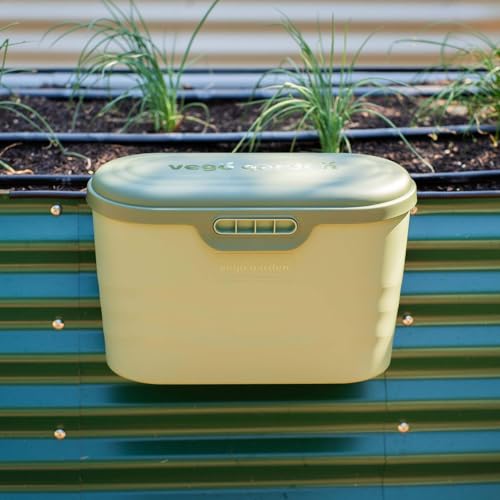 Vego Garden Heavy-Duty Hanging Garden Toolbox, Weather-Resistant Durable Polymer, Holds Up to 44 lbs, Features a Rounded Lid Basil Green - color: Basil Green