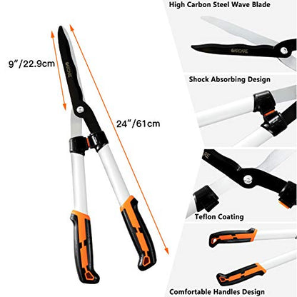 GARCARE 4-in-1 Garden Pruning Set Heavy Duty Garden Clippers