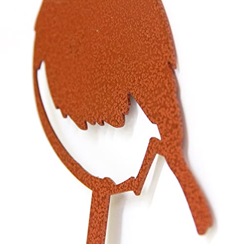 Chickadee Metal Garden Plant Stake for Flower Pots