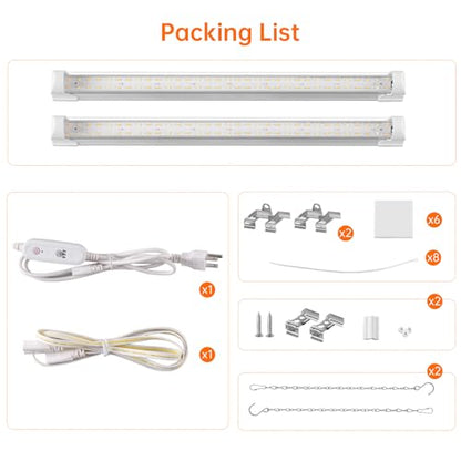 Bstrip T8 Grow Light 1.4ft 36W (2x18W) for Indoor Growing - size: 1.4FT