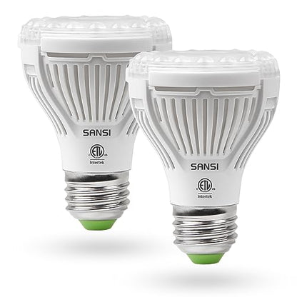SANSI LED Grow Light Bulbs 2-Pack, 10W Full Spectrum, E26 Base, 4000K - size: 2 Count (Pack of 1)