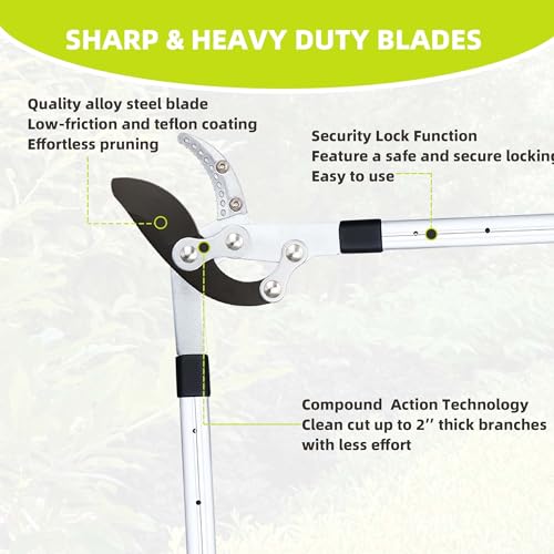 YRTSH Loppers for Tree Trimming Heavy Duty, Extendable 28-41" Branch Cutter - style: Loppes Sharp Blade