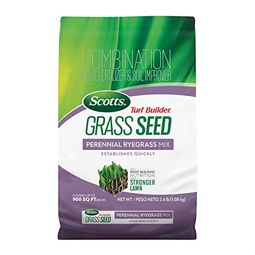 Scotts Turf Builder Grass Seed Perennial Ryegrass Mix, 2.4 lbs. - size: 2.4 lb.