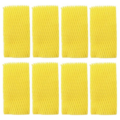 Markeny Fruit Protection Mesh Bags Transport Packing Vegetable Fruit Fragile Items Dedicated Fruit Mesh Bags for Large Supermarkets, Fruit Shops (50PCS Yellow-10x6cm) - size: 50PCS Yellow-10x6cm
