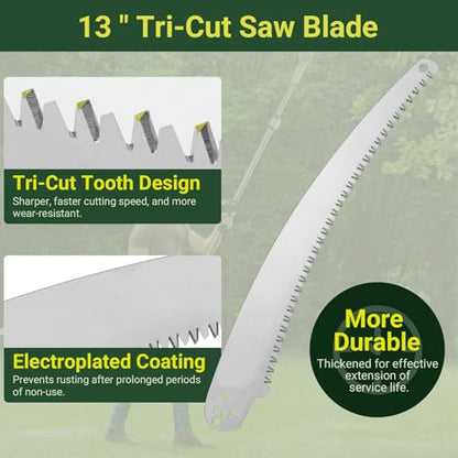 SB-13TE 13" Tri-Cut Pole Saw Blade for Jameson Barracuda Pole Pruning Saw