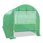 BenefitUSA Greenhouse Replacement PE Cover ONLY for Walk-in Greenhouse 2 Zipper Doors Air Ventilation, Frame NOT Included (15'x7'x7', Green) - size: 15'x7'x7', Green