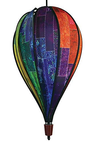 In the Breeze 0995 Batik Quilt Hot Air Balloon Spinner, 10-Panel - color: Batik Quilt