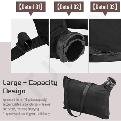 Trivac Leaf Collection Bag for Hyper Tough HT10-401-002-04 12 Amp Blower