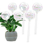Glass Plant Watering Device, Planter Self Watering Globes for Home Potting - color: R.Clear Glass 6pcs