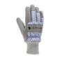 Carhartt Women's Insulated Synthetic Suede Knit Cuff Glove - color: Early Fog Rr Stripe, size: Medium