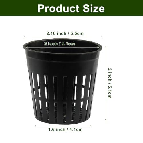 50 Pack 2 Inch Net Pots for Hydroponics