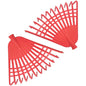 Markeny 2Pack Garden Leaf Rake Garden Rake Replacement,12 Plastic Tines Quick Clean Up of Lawn and Yard, Red