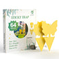 LFSYS 64 Pcs Yellow Sticky Fruit Fly Traps for Indoors Gants Plants