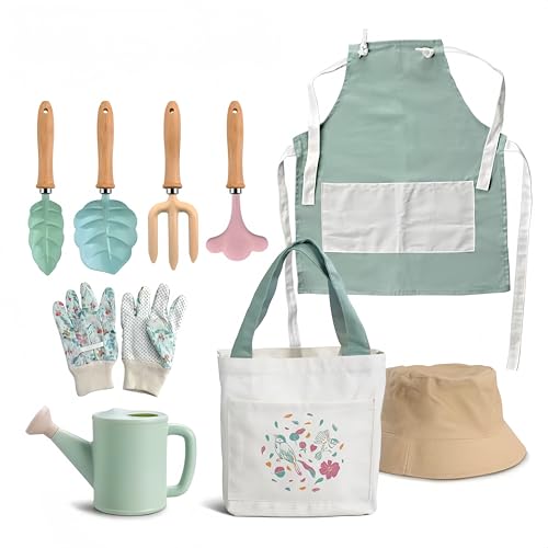 Toddler Gardening Tools Set for Kids 2-5 Years, 4pcs Outdoor Sand & Beach Toys with Shovel Rake, Children’s Garden Kit, Educational Toys & Birthday Gifts for Boys Girls (A) - color: A