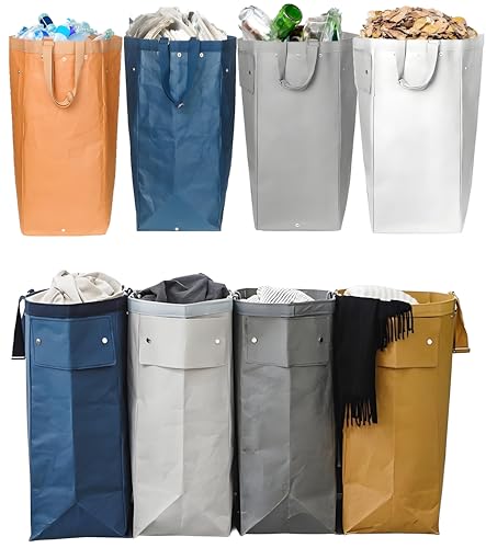 QUALIALL Kitchen Recycling Bin, Large, 4 Colors, 4 Packs/Set