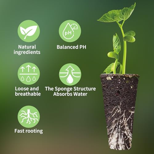 72-Pcs Seed Pod Kit, Including Hydroponics Garden Accessories (24pcs Grow Sponges, 12pcs Planting Baskets, etc.), Compatible Hydroponics Growing Systems