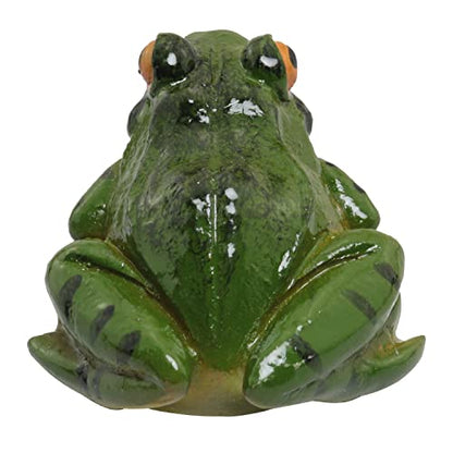 2pcs Resin Simulation Frog Statue Animal Sculpture 6.5x5.5x3.8cm for Home Garden Backyard Outdoor Decoration