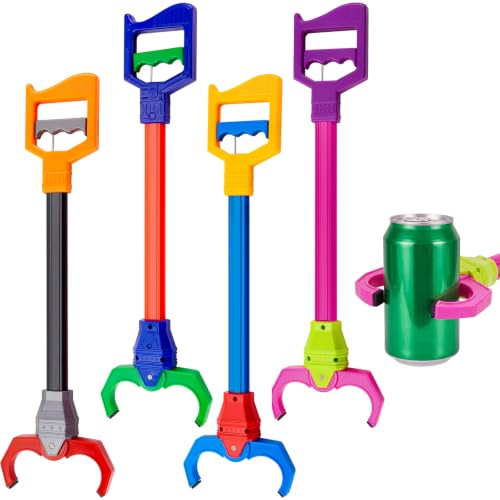 Lewtemi 4 Pcs 18 Inch Interactive Grabber Claw Toy for Kids,Multicolor - color: Multicolor