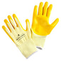 Yellow Gardening Work Gloves (Small) | Nitrile Coating Protection