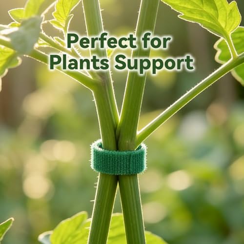 50FT Nylon Garden Tie Plant Tape Supports for Climbing Plants Green - color: Green
