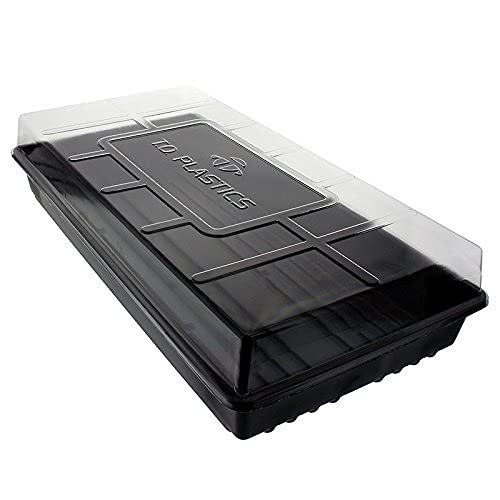 10 Each - 1020 Trays with Humidity Dome NO Holes - style: NO Holes