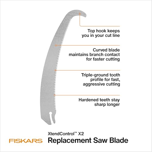 Fiskars XtendControl X2 Hook Bill Replacement Pruning Saw Blade, 15"