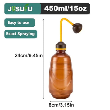 Watering Can for Seedlings,0.45L (Brown) - color: Brown