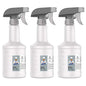 MR.SIGA 16 oz Empty Plastic Spray Bottles for Cleaning Solutions, 3 Pack - size: 470ml, 3 Pack