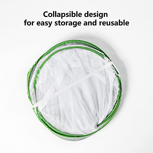 23.6" Outdoor Mesh Plant Enclosure, Plant Cover for Pests, Bird and Pest Protection Guard for Fruit, Vegetables, Flowers and Herbs Pop-Up Cage 15.7 x 15.7 x 23.6 Inches - size: 15.7 x 15.7 x 23.6 Inches