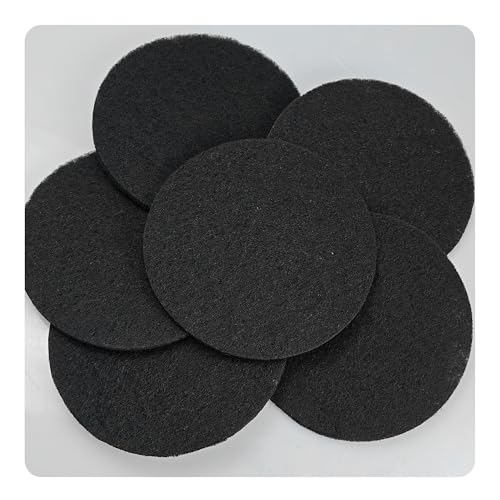 12PCS 6.7” Round Compost Bin Charcoal Filters, 0.4” Thick Activated Carbon Filters for Kitchen Countertop Compost Pail, Home Bucket Filter Replacements