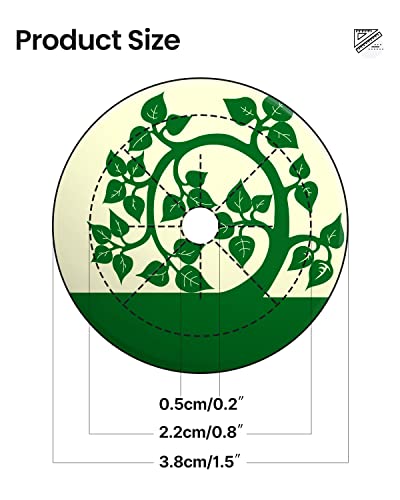iDOO 102Pcs Seed Pot Labels Sticker, PVC Round Peel and Stick Hydroponic Garden Label, Plant Grow Basket Label