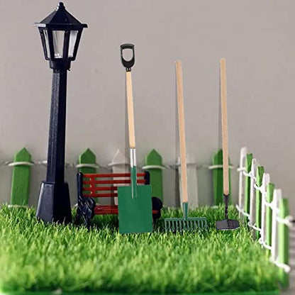 Cayway 16 PCS Mini Dollhouse Set - Garden Tools, DIY Miniature Fairy House Set