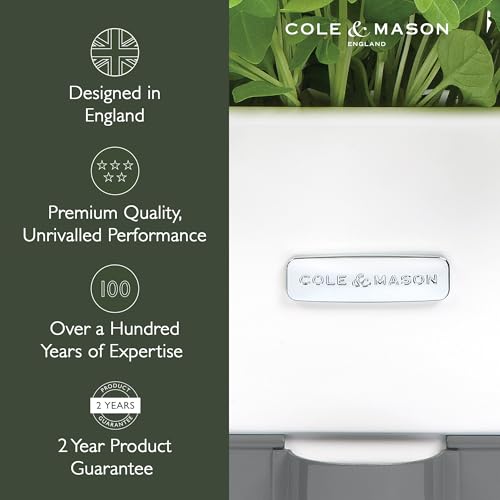 Cole & Mason Burwell Self-Watering Potted Herb Keeper - size: Triple Fresh Herb Keeper