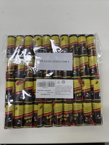 30 Rolls Fly Strips Traps for Home, Sticky Strips, Fly Paper Tape Catcher Ribbon for Gnat Fungus Fruit Flies - color: 30Pack-B