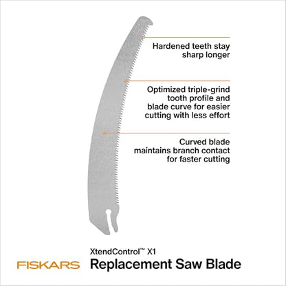 Fiskars XtendControl X1 Replacement Pruning Saw Blade, Curved, 15"