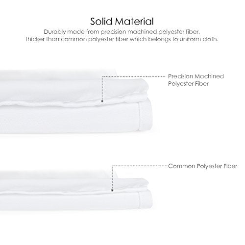 Syntus Apron for Men Women, Adjustable Cooking Kitchen Apron with 2 Pockets - color: Basic White, style: 2 Polyester Blend