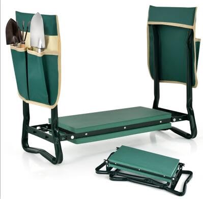 LDAILY Garden Kneeler and Seat, Heavy-Duty Foldable Garden Stool