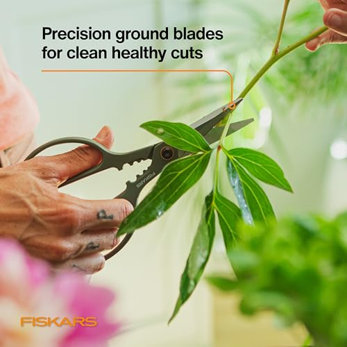 Fiskars 6" Plant Shaping Shears & Holder, Precision Indoor Gardening Snips - size: Shaper Plant Shears