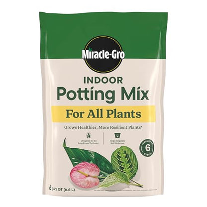 Miracle-Gro Indoor Potting Mix and Miracle-Gro Indoor Plant Food - size: Bundle Pack