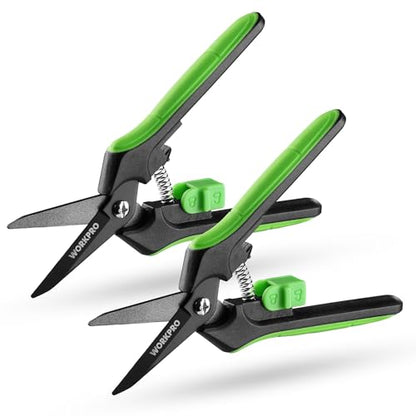 WORKPRO 2-Pack 6-Inch Garden Pruning Shears
