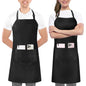 Utopia Kitchen Bib Aprons 2 Pack Adjustable With 2 Pockets - color: Black