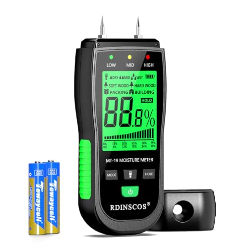 RDINSCOS Pin Type Moisture Meter - color: Blackcase_green