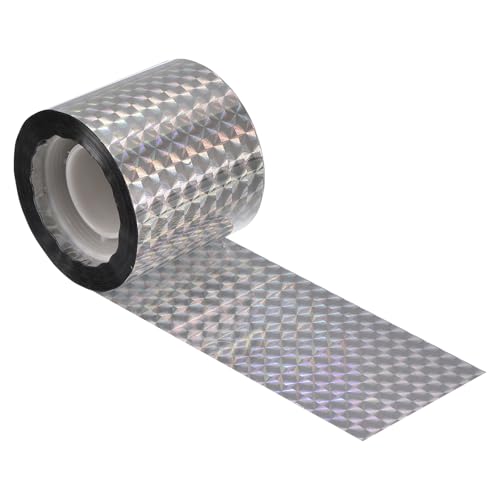 MECCANIXITY Bird Deterrent Reflective Tape, 50m(164feet) Anti Pigeons Repellent Scare Strips Double Sided Flash 4.8cm(2 inch) for Birds Gardens Roofs Control - size: 164 ft x 2 in