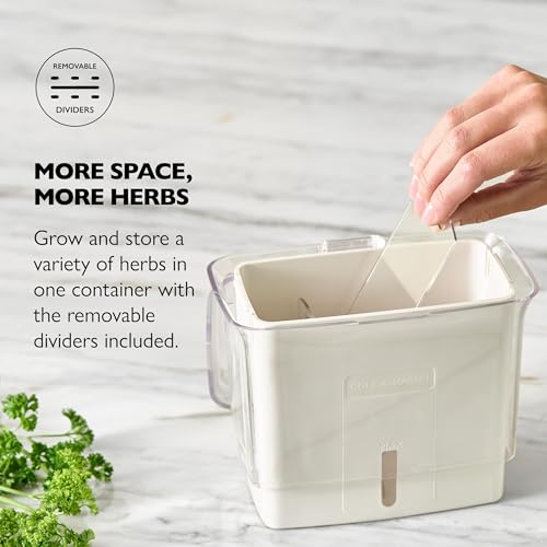 Cole & Mason Fresh Herb Keeper - Acrylic Storage Container for Refrigerator - Storage for Herbs & Vegetables for Fridge - Fresh Herb Keeper - size: Fresh Herb Keeper