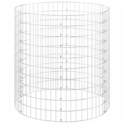 Galvanized Steel Garden Composter 39.4x39.4 Inches, Rustproof Mesh Compost Bin for Leaves and Grass Clippings, Outdoor Composter with Open Grid Design for Air Circulation - size: 39.4" x 39.4"