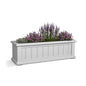 Mayne Cape Cod 3ft Window Box - White - 36in L x 11in W x 10.8in H - with 6.5 Gallon Built-in Water Reservoir (4840-W)