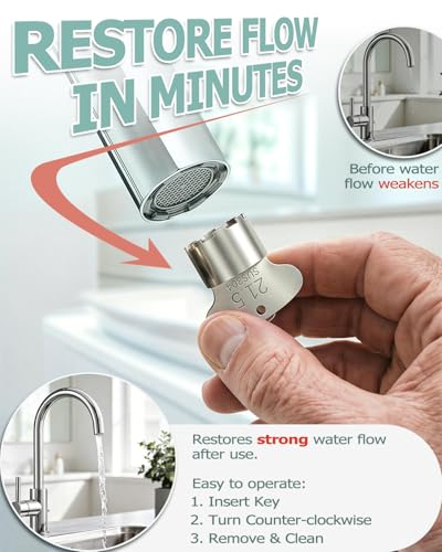 4 Pcs Faucet Aerator Removal Tool, Heavy Duty Hidden Aerator Key